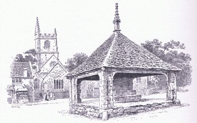 Castle Combe, Wiltshire, from The Cottages and the Village Life of Rural England published by Dent & Sons Limited, 1912 by Alfred Robert Quinton